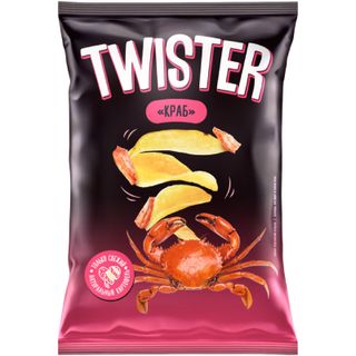 Чипсы Twister Картофель хрустящий Краб 130г