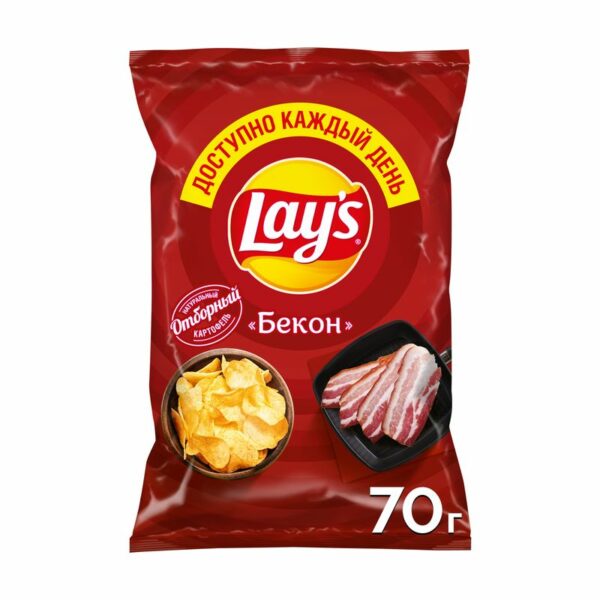 Чипсы картофельные Lay's Бекон 70г
