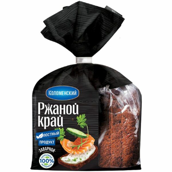 Хлеб Ржаной Край заварной нарезка 300г
