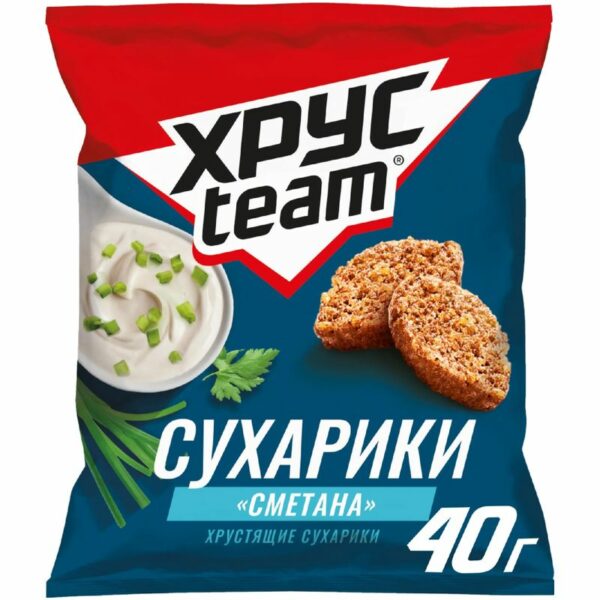 Сухарики Хрусteam Сметана 40г