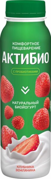 Йогурт АктиБио клубника-земляника 1.5% 260г