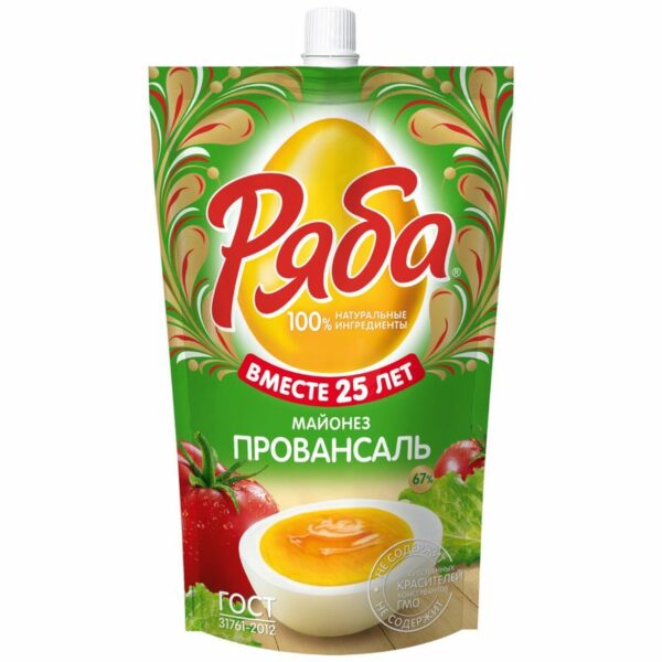 Майонез Ряба Провансаль 67% 350г