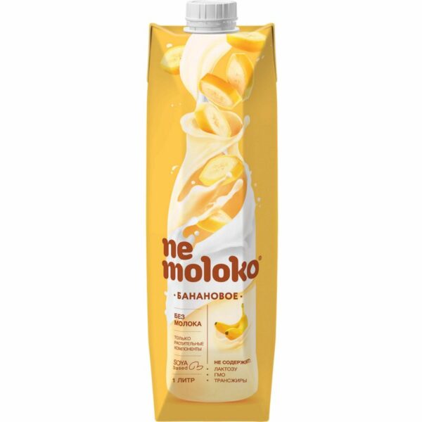 Напиток Nemoloko Банановый на соевой основе 1л