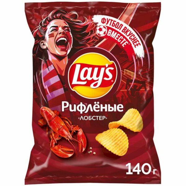 Чипсы картофельные Lay's Рифленые Лобстер 140г