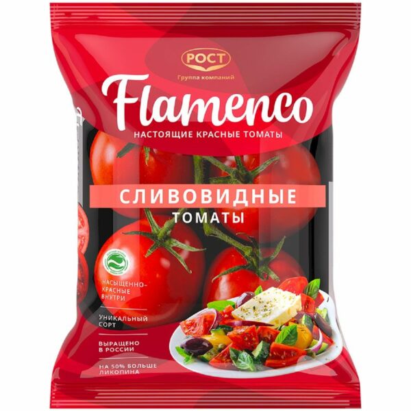 Томаты Фламенко сливовидные красные 450г