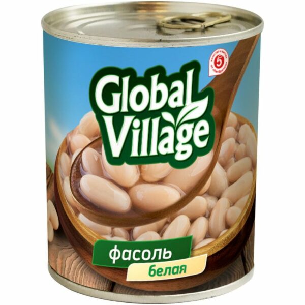 Фасоль Global Village белая 425мл