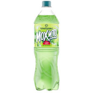 Напиток Черноголовка Коктейль Мохито со вкусом лайма и мяты газированный 1л