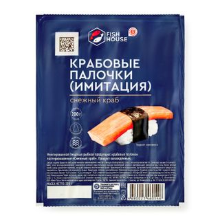 Крабовые палочки Fish House Снежный краб имитация охлажденные 200г
