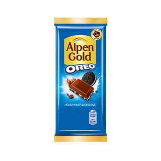 Шоколад Alpen Gold Оreo молочный с начинкой со вкусом ванили и кусочками печенья 85г