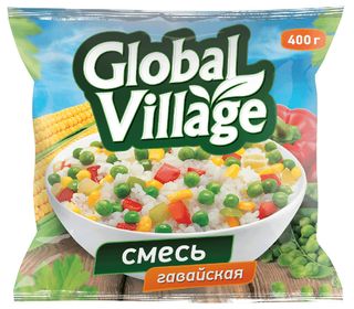 Смесь Global Village Овощная Гавайская 400г