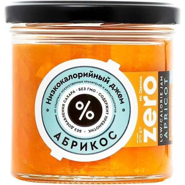 Джем Mr. Djemius Zero Абрикос низкокаллорийный 270г