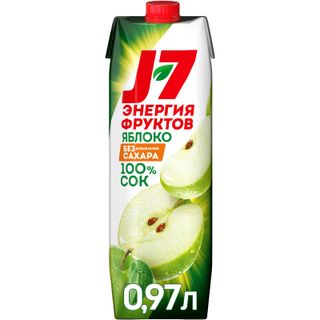 Сок J7 яблочный 970мл