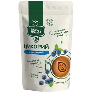 Цикорий растворимый Вкус & Польза с экстрактом черники 85г