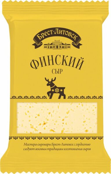 Сыр Брест-Литовск Финский полутвердый 45% БЗМЖ 200г