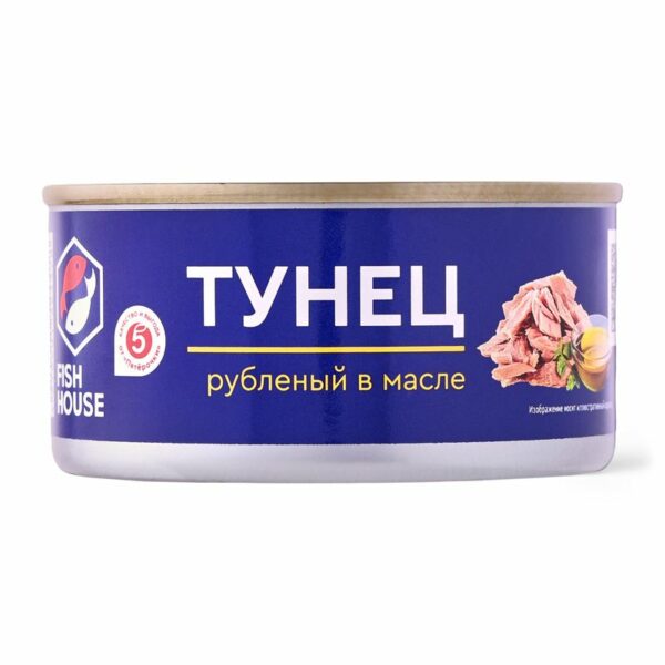 Тунец Fish House рубленый в масле 185г