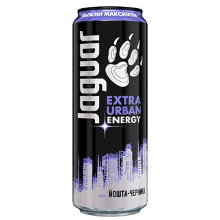 Напиток энергетический Jaguar Extra Urban Energy Йошта и Черника газированный 440мл