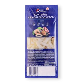 Коктейль из морепродуктов Fish House в масле 200г