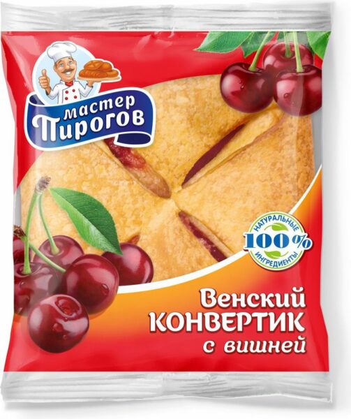 Конвертик Мастер Пироговъ Венский с вишней 70г