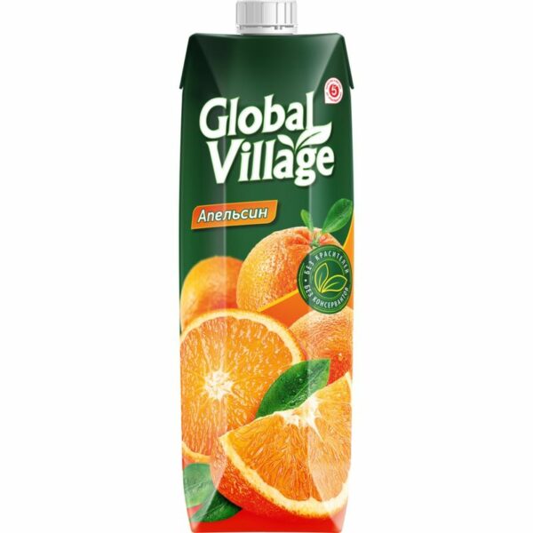 Нектар Global Village апельсиновый 950мл