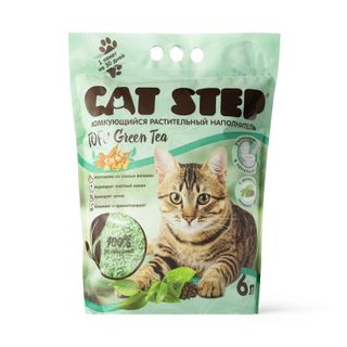 Наполнитель для кошачьих туалетов Cat Step Tofu Green Tea комкующийся 6л
