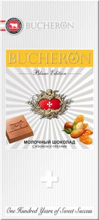 Шоколад Bucheron Blanc Edition с изюмом и орехами молочный 85г