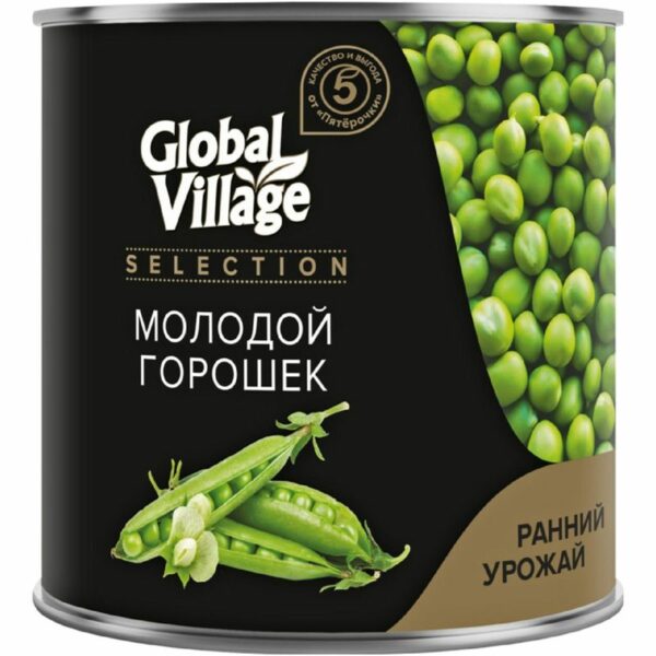 Горошек Global Village Selection зеленый 400г