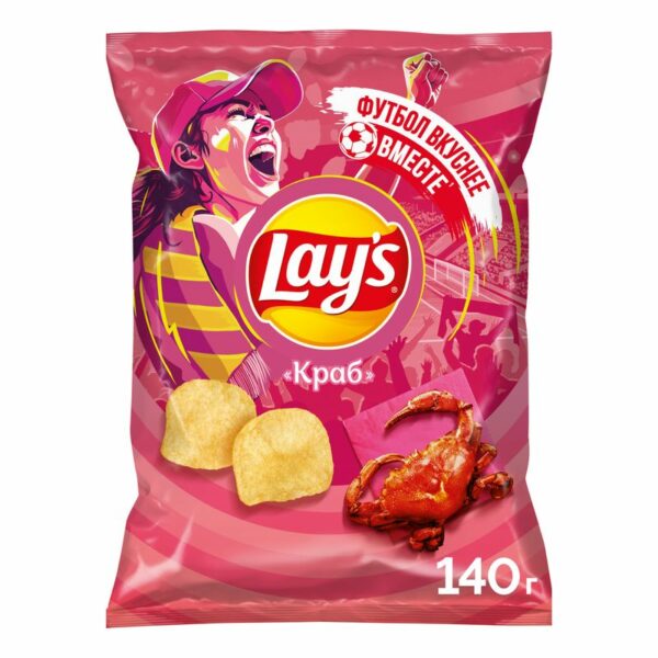 Чипсы картофельные Lay's Краб 140г