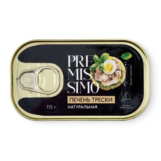 Печень Premissimo трески натуральная 115г