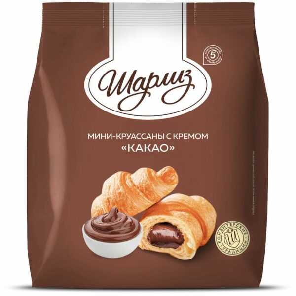 Мини-круассаны Шарлиз с какао кремом 200г