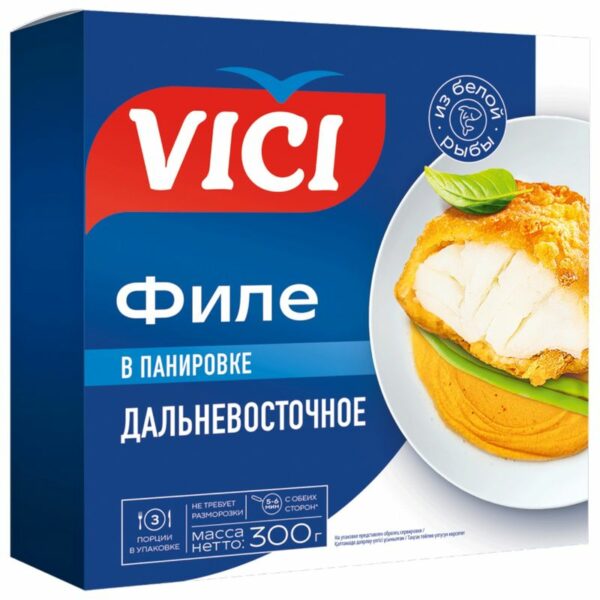 Филе рыбное Vici Приорити Дальневосточное в панировке 300г