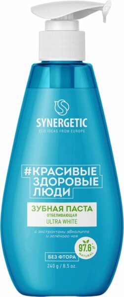 Зубная паста Synergetic Ultra White отбеливающая 240г