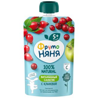 Пюре ФрутоНяня Витаминный салатик с 5 мес. 90г