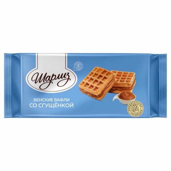 Вафли Шарлиз Венские со сгущёнкой 100г