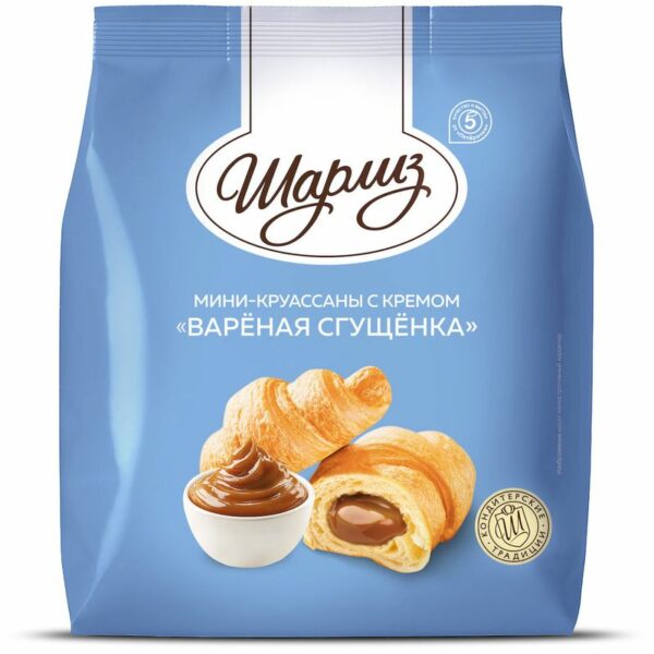 Мини-круассаны Шарлиз с варёной сгущёнкой, 200г