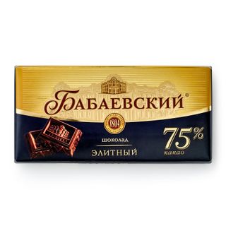 Шоколад Бабаевский Элитный горький 75% 75г