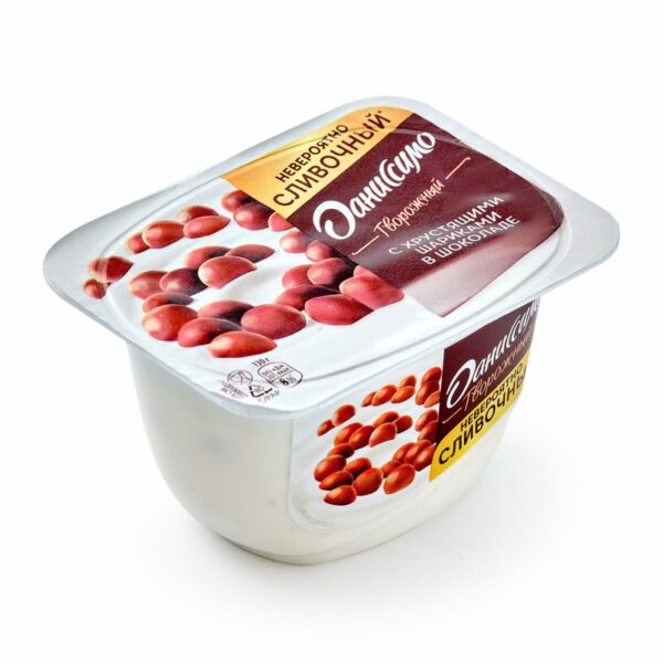 Продукт творожный Даниссимо с хрустящими шариками в шоколаде 7.2% БЗМЖ 130г