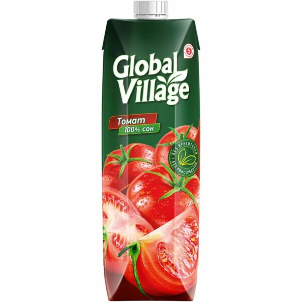 Сок Global Village томатный 0.95л