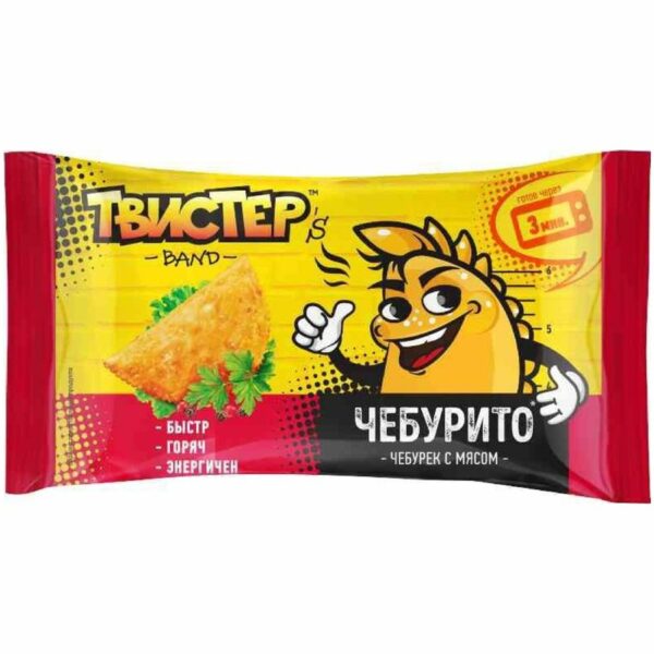 Чебурек Твистер's band Чебурито с мясом замороженный 85г