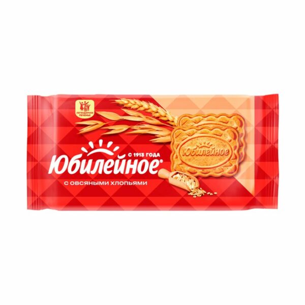 Печенье Юбилейное с овсяными хлопьями 224г