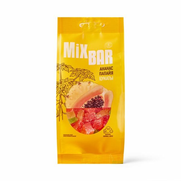 Цукаты Mixbar Ананас и папайя 150г