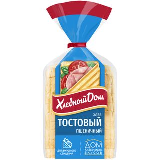 Хлеб Хлебный Дом тостовый пшеничный 350г