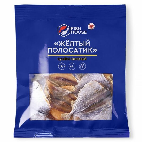 Полосатик Fish House жёлтый сушёно-вяленый, 40г