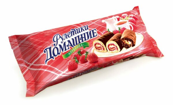 Рулетики Домашние Клубника 150г