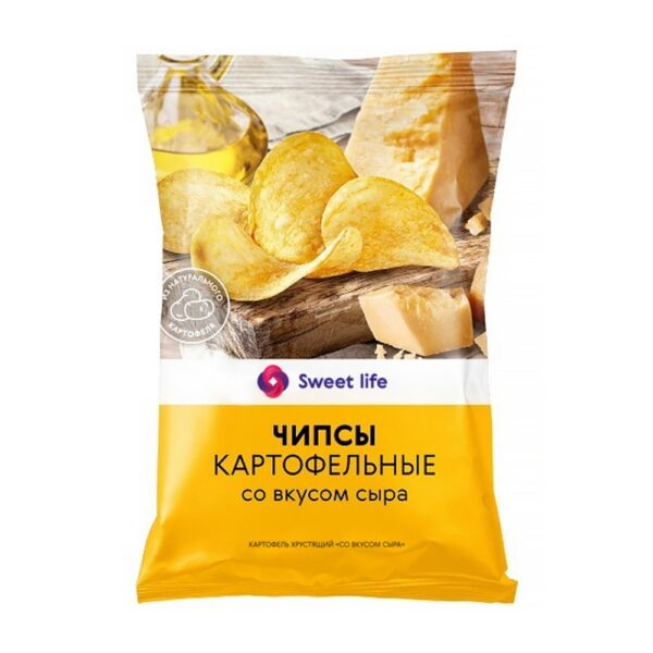 Чипсы Картофельные со Вкусом Сыра 120г Sweet Life