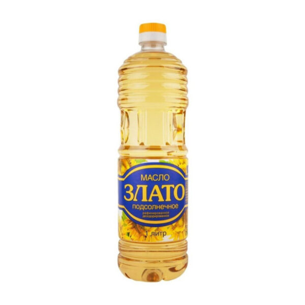Масло Подсолнечное Злато Рафинированное 1с 1л