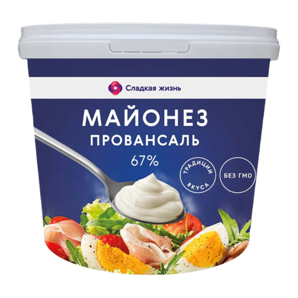 Майонез Провансаль 67% 800мл Ведро Сладкая Жизнь