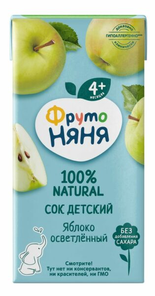 Сок Фрутоняня Яблоко 200мл