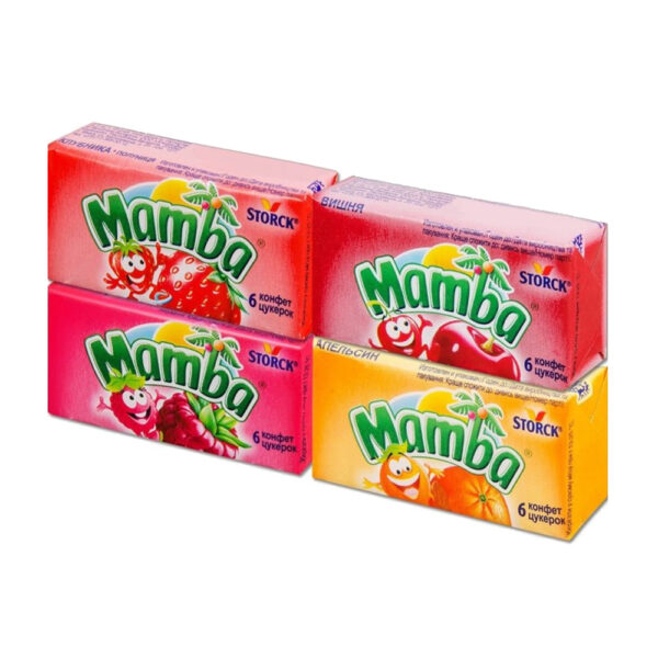 Конфеты Жевательные Mamba Ассорти 26,5г