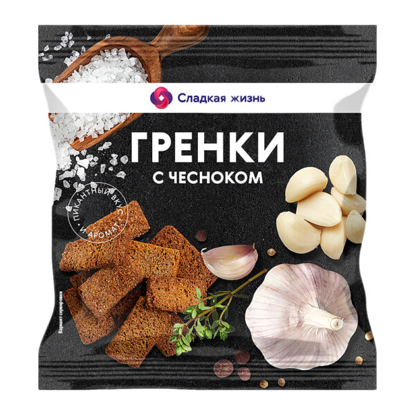 Гренки C Чесноком 75г Сладкая Жизнь