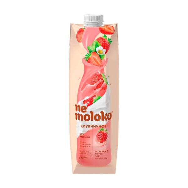 Напиток Соевый Nemoloko Клубничный 1л